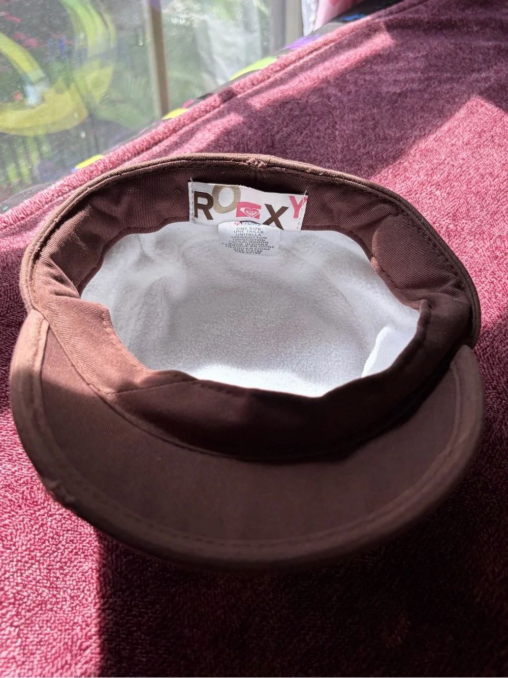 Kids Roxy Brown Floral Cadet Hat
